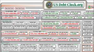 The debt clock has a time machine on it at usdebtclock.org. Use it. This is today. July 6th, 2016.