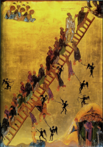 John Climacus - the Ladder of Divine Ascent. The role of the demon is to distract and tempt with sin so that divine love is unknown.