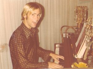 James Carvin at 21, tickles the ivories.
