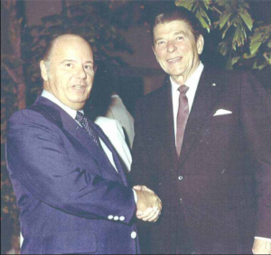Dad supported Ronald Reagan in 1976 and was instrumental in raising funds from Palm Beachers in 1980.