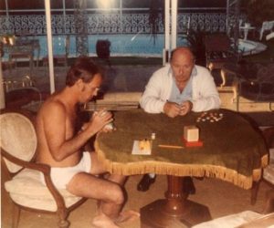 Dad loved to play cards. We played a lot of poker.