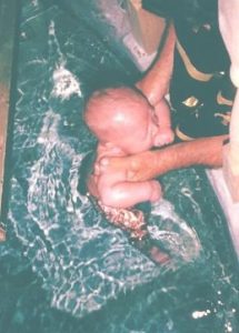 The baptism of Jonathan David Carvin