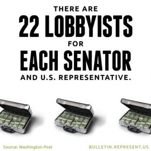 There are twenty two lobbyists for each member of congress. Do you think that complicates tax code at all? Do you think it represents voters?